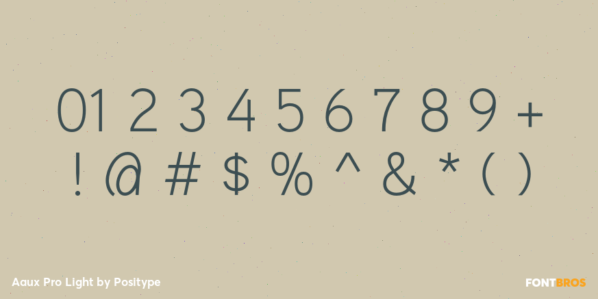 Aaux Pro Light Font Poster #4