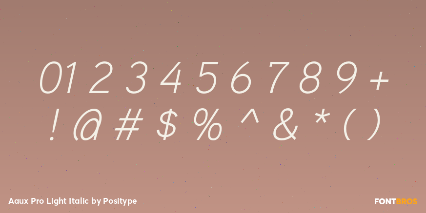Aaux Pro Light Italic Font Poster #4