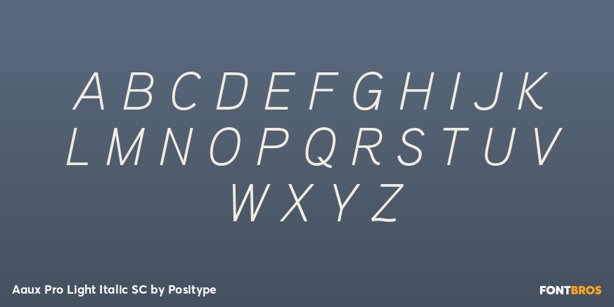 Aaux Pro Light Italic SC Font Poster #2