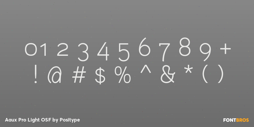 Aaux Pro Light OSF Font Poster #4