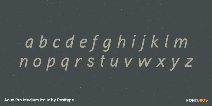 Aaux Pro Medium Italic Font Poster #3