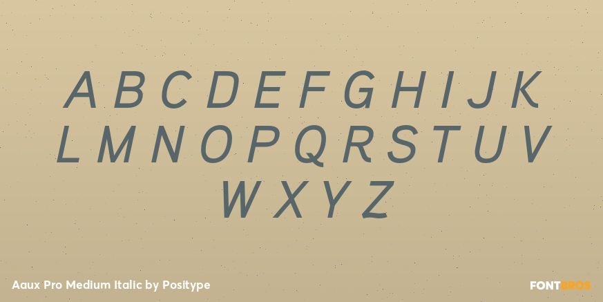 Aaux Pro Medium Italic Font Poster #2