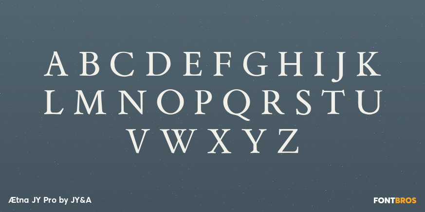 Ætna JY Pro Font Poster #2