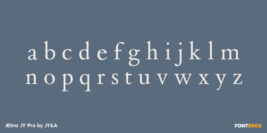 Ætna JY Pro Font Poster #3