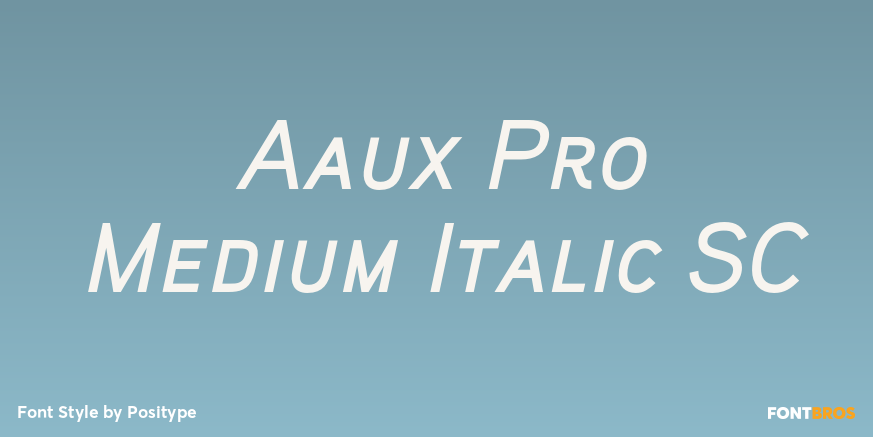 Aaux Pro Medium Italic SC Font Poster #1