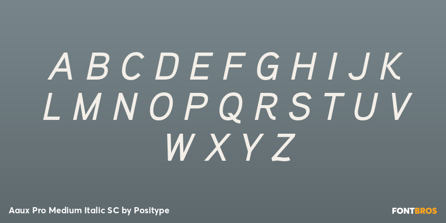 Aaux Pro Medium Italic SC Font Poster #2