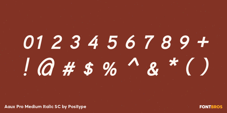 Aaux Pro Medium Italic SC Font Poster #4