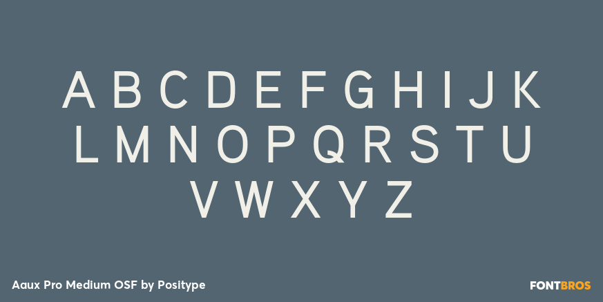 Aaux Pro Medium OSF Font Poster #2