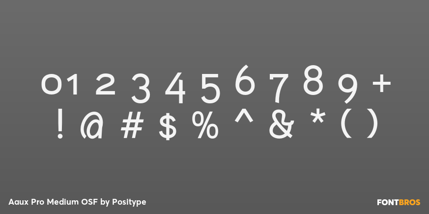 Aaux Pro Medium OSF Font Poster #4