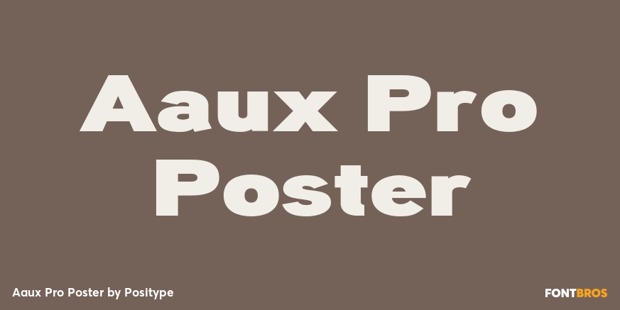 Aaux Pro Poster Font Poster #1