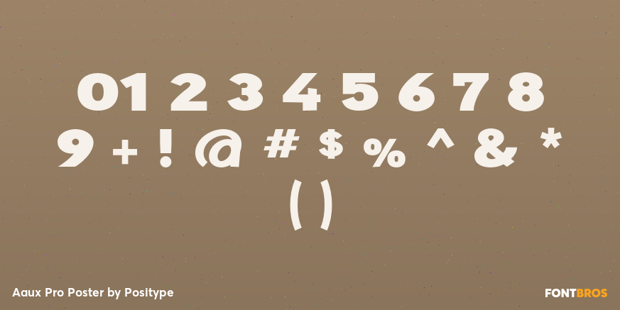 Aaux Pro Poster Font Poster #4