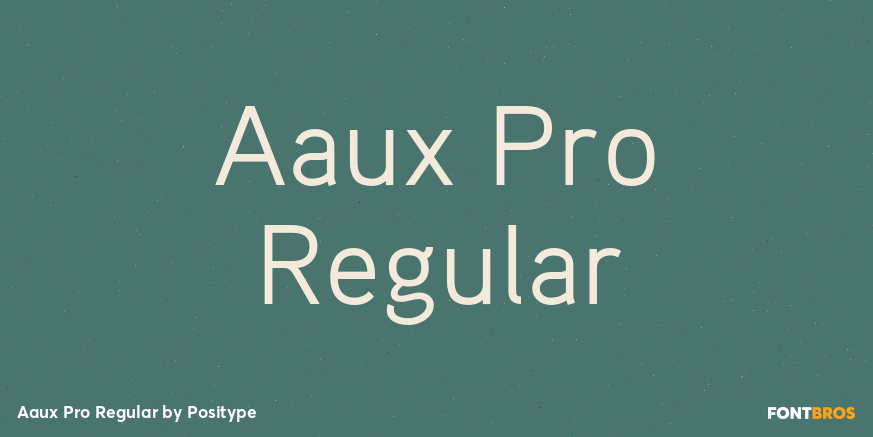 Aaux Pro Regular Font Poster #1