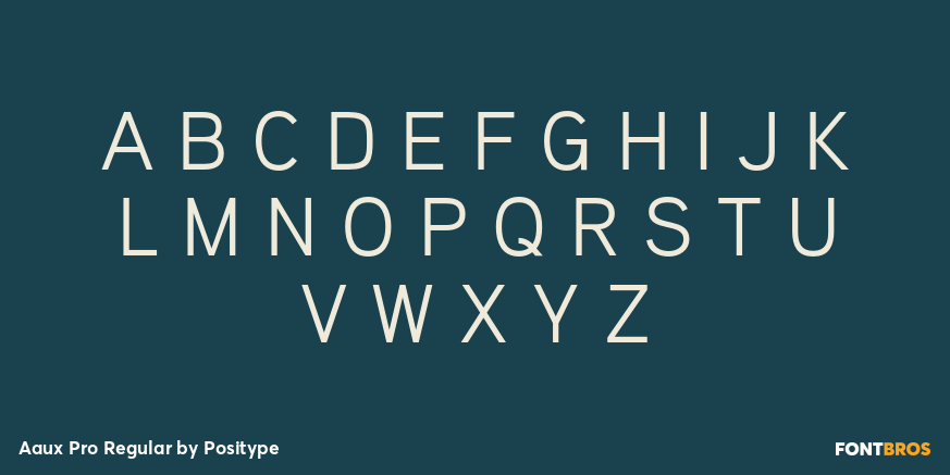 Aaux Pro Regular Font Poster #2