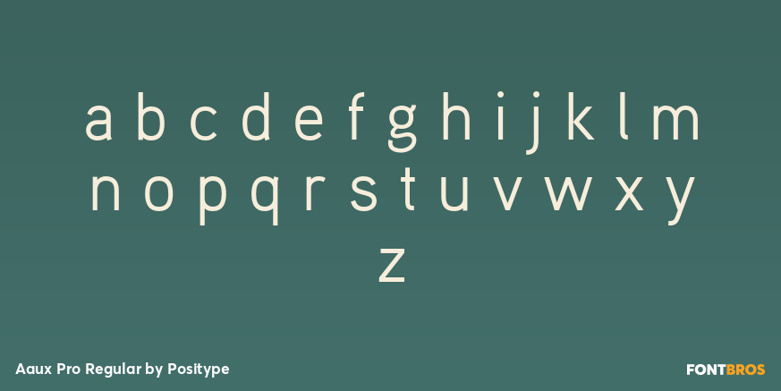 Aaux Pro Regular Font Poster #3