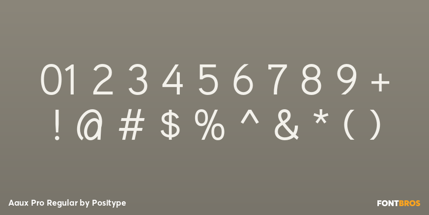 Aaux Pro Regular Font Poster #4