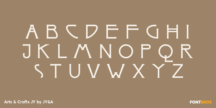 Arts & Crafts JY Font Poster #3