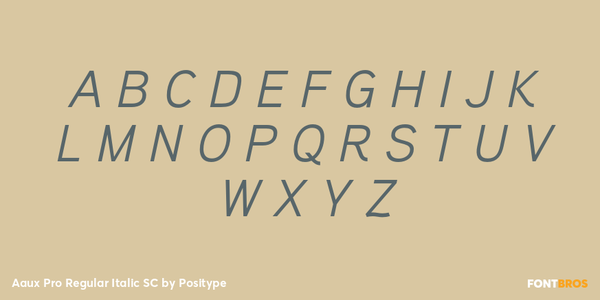 Aaux Pro Regular Italic SC Font Poster #2