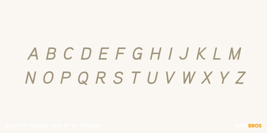 Aaux Pro Regular Italic SC Font Poster #3