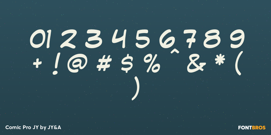 Comic Pro JY Font Poster #1