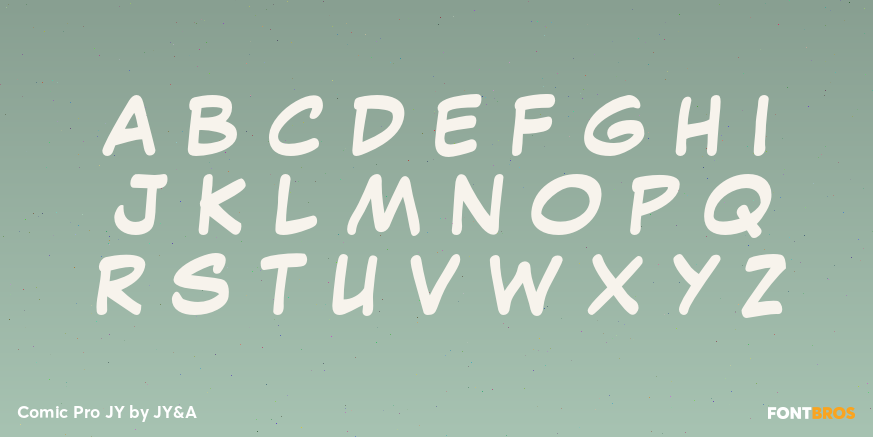 Comic Pro JY Font Poster #2