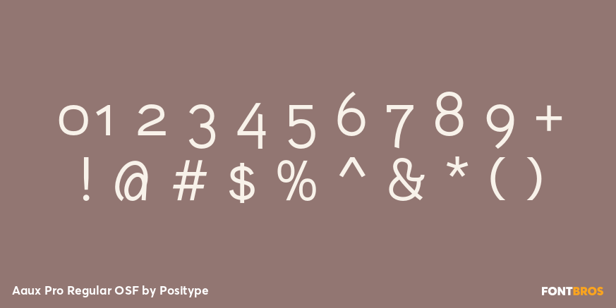 Aaux Pro Regular OSF Font Poster #4
