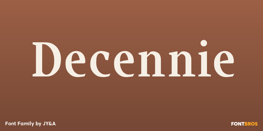 Decennie Font Poster