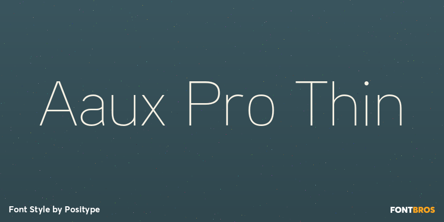 Aaux Pro Thin Font Poster #1