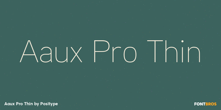 Aaux Pro Thin Font Poster #1