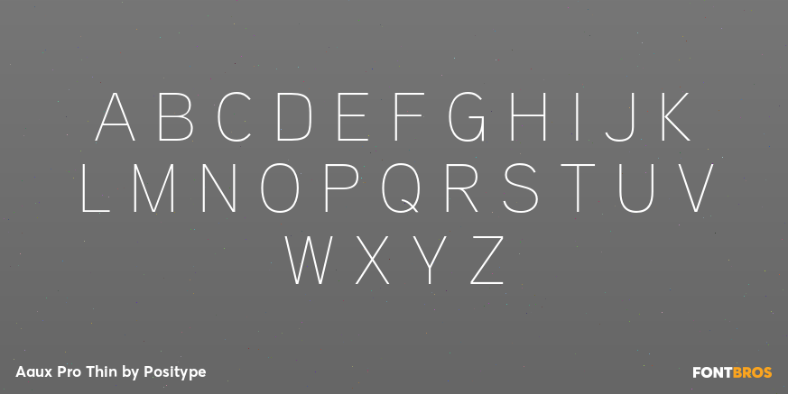 Aaux Pro Thin Font Poster #2