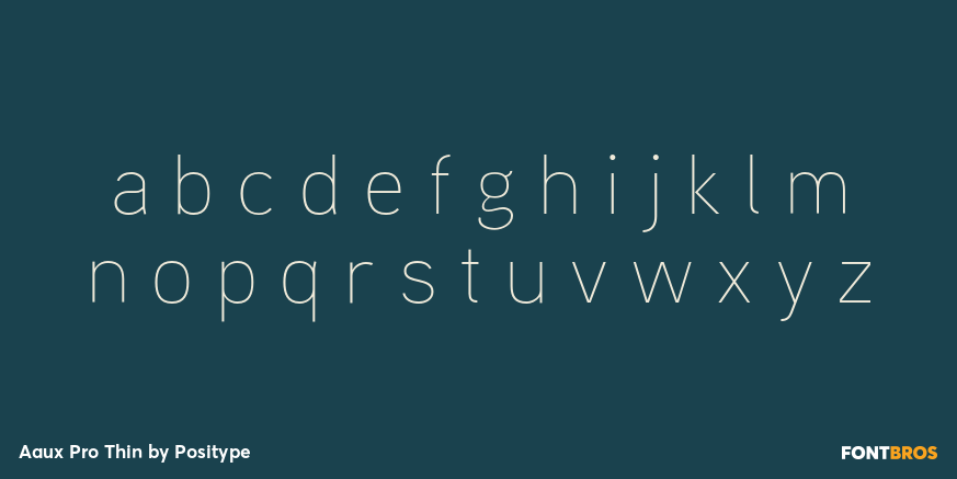 Aaux Pro Thin Font Poster #3