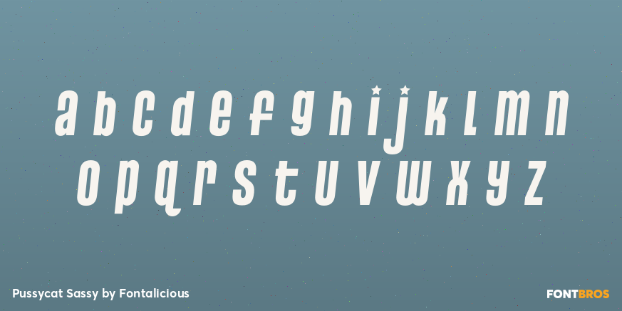 Pussycat Sassy Font Poster #1