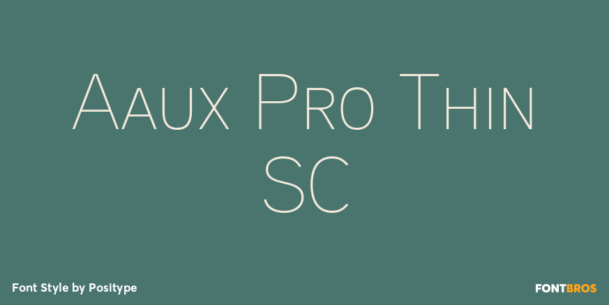 Aaux Pro Thin SC Font Poster #1