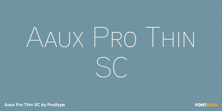 Aaux Pro Thin SC Font Poster #1