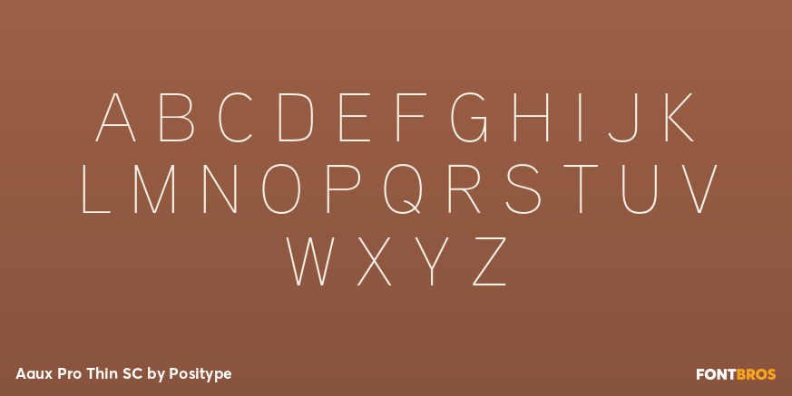 Aaux Pro Thin SC Font Poster #2