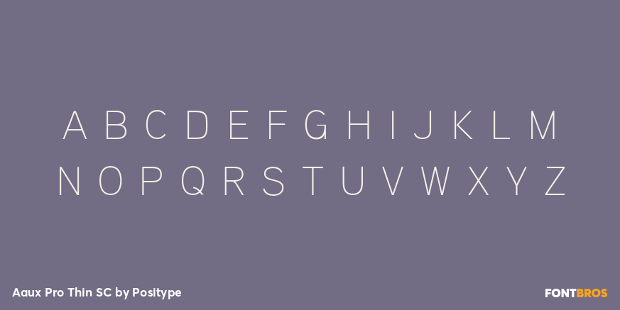 Aaux Pro Thin SC Font Poster #3