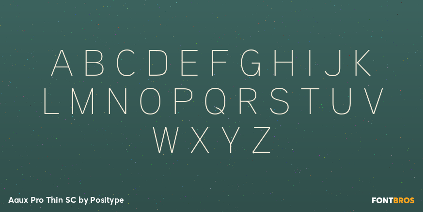 Aaux Pro Thin SC Font Poster #1