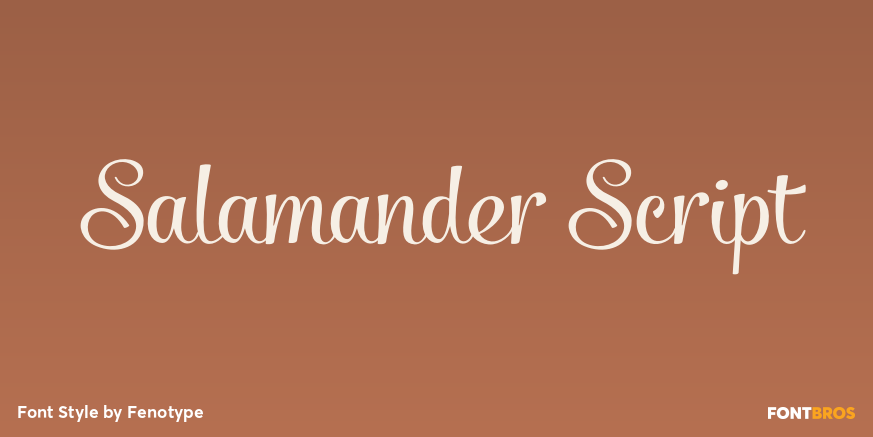 Salamander Script Font Poster #1