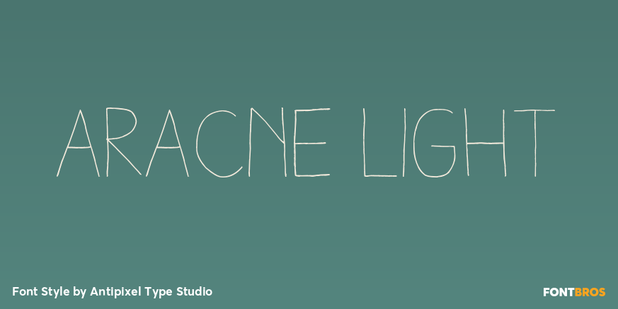 Aracne Light Font Poster #1
