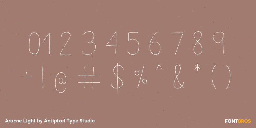 Aracne Light Font Poster #1