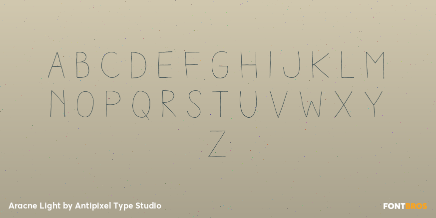 Aracne Light Font Poster #1