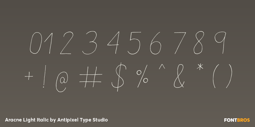 Aracne Light Italic Font Poster #1