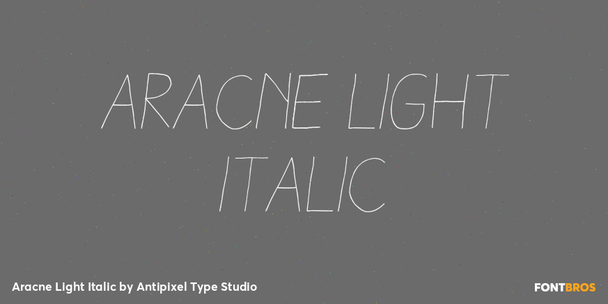 Aracne Light Italic Font Poster #1