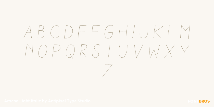 Aracne Light Italic Font Poster #2