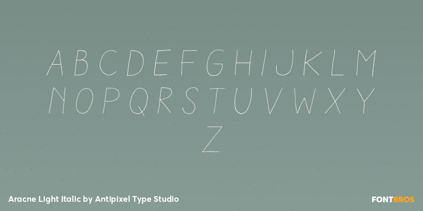 Aracne Light Italic Font Poster #1