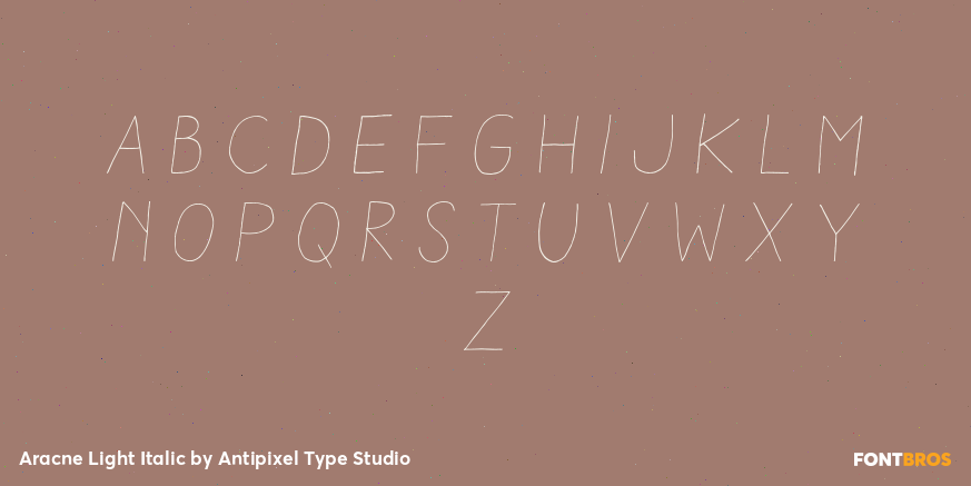 Aracne Light Italic Font Poster #1
