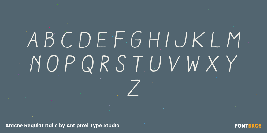 Aracne Regular Italic Font Poster #3