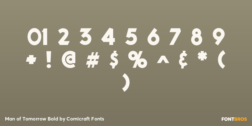 Man of Tomorrow Bold Font Poster #4