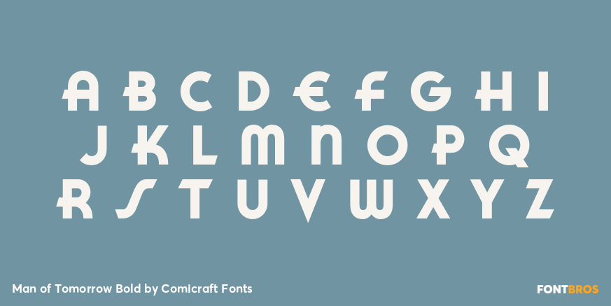 Man of Tomorrow Bold Font Poster #2