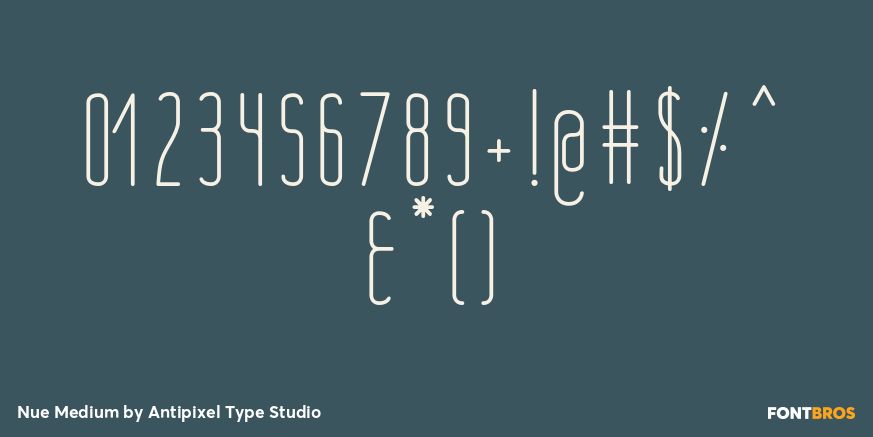 Nue Medium Font Poster #4