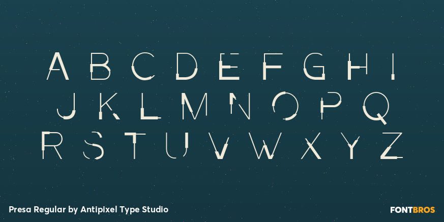 Presa Regular Font Poster #2